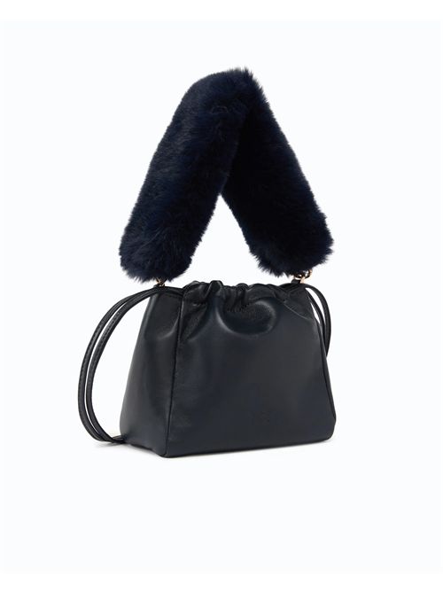 Borsa secchiello a spalla in nappa con doppia tracolla PINKO | 107635A3M7/G03Y